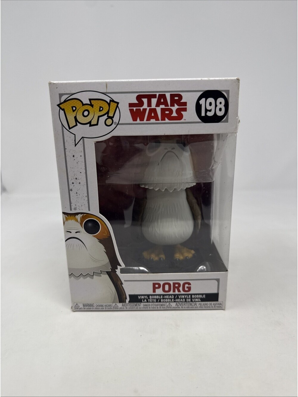 Funko Pop! Star Wars Porg Bobblehead Vinyl Figure #198 Damaged Box